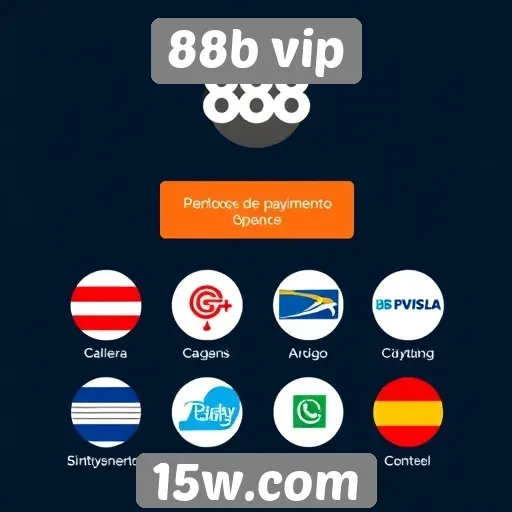 Métodos de pagamento disponíveis no 88b vip